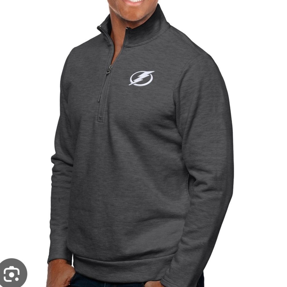 NHL Charcoal Quarter-Zip Sweatshirt